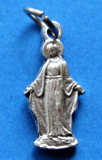 Our Lady of the Miraculous Medal Silhouette Charm